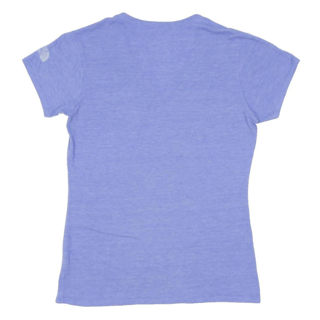 THE NORTH FACE Womens Blue Take A Hike Graphic T-Shirt S Short Sleeve V-Neck