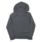 ADIDAS Womens Grey Hoodie XS Cotton Blend Pullover Sports Casual Sweatshirt