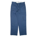 DICKIES Workwear Mens Trousers Blue Regular Straight W36 L31