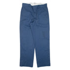 DICKIES Workwear Mens Trousers Blue Regular Straight W36 L31