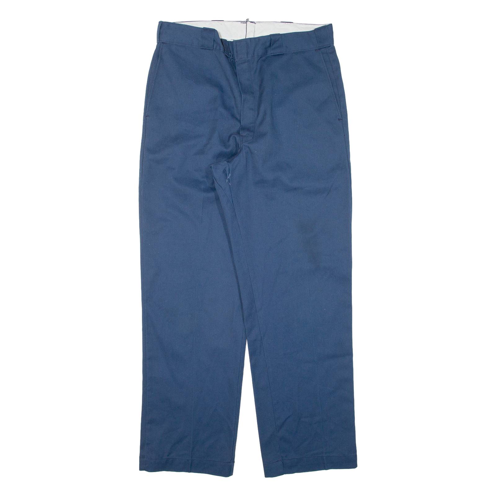 DICKIES Workwear Mens Trousers Blue Regular Straight W36 L31