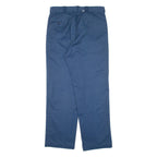 DICKIES Workwear Mens Trousers Blue Regular Straight W36 L31