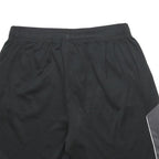 REEBOK Mens Black & Grey Sports Casual Shorts M W30 Polyester Comfortable Fit