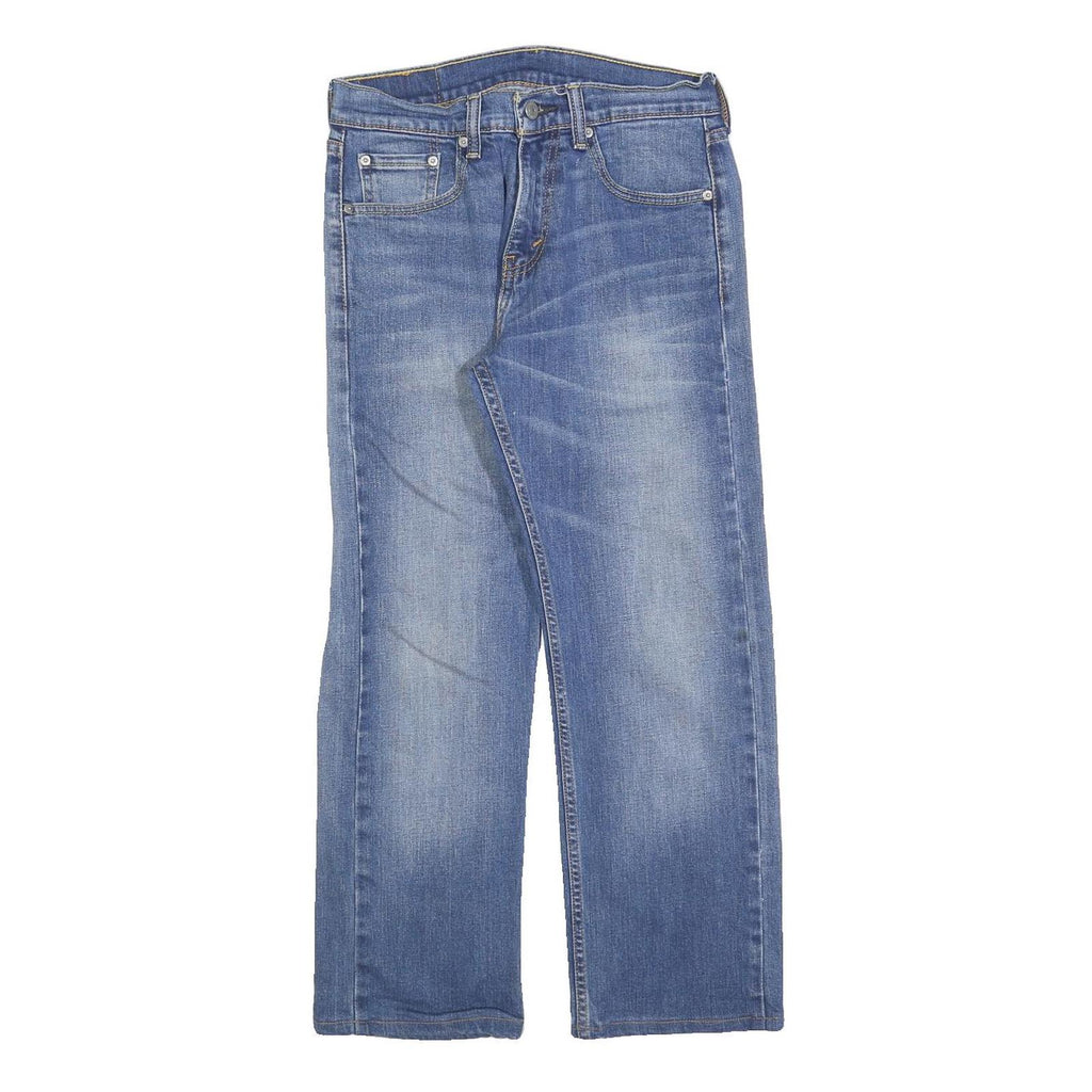 LEVI'S 505 Mens Jeans Blue Regular Straight Denim Medium W28 L26 Classic Zip