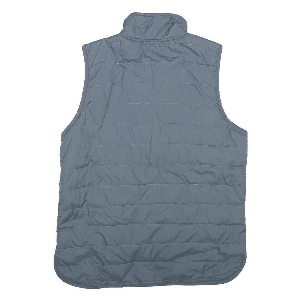 CARHARTT Womens Grey & Black Reversible Quilted Gilet Jacket M Polyester Zip