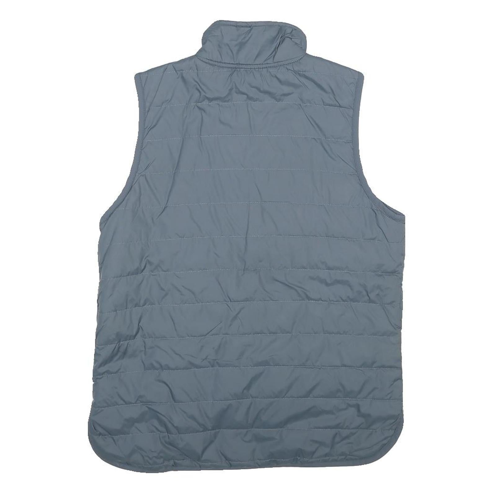 CARHARTT Womens Grey & Black Reversible Quilted Gilet Jacket M Polyester Zip