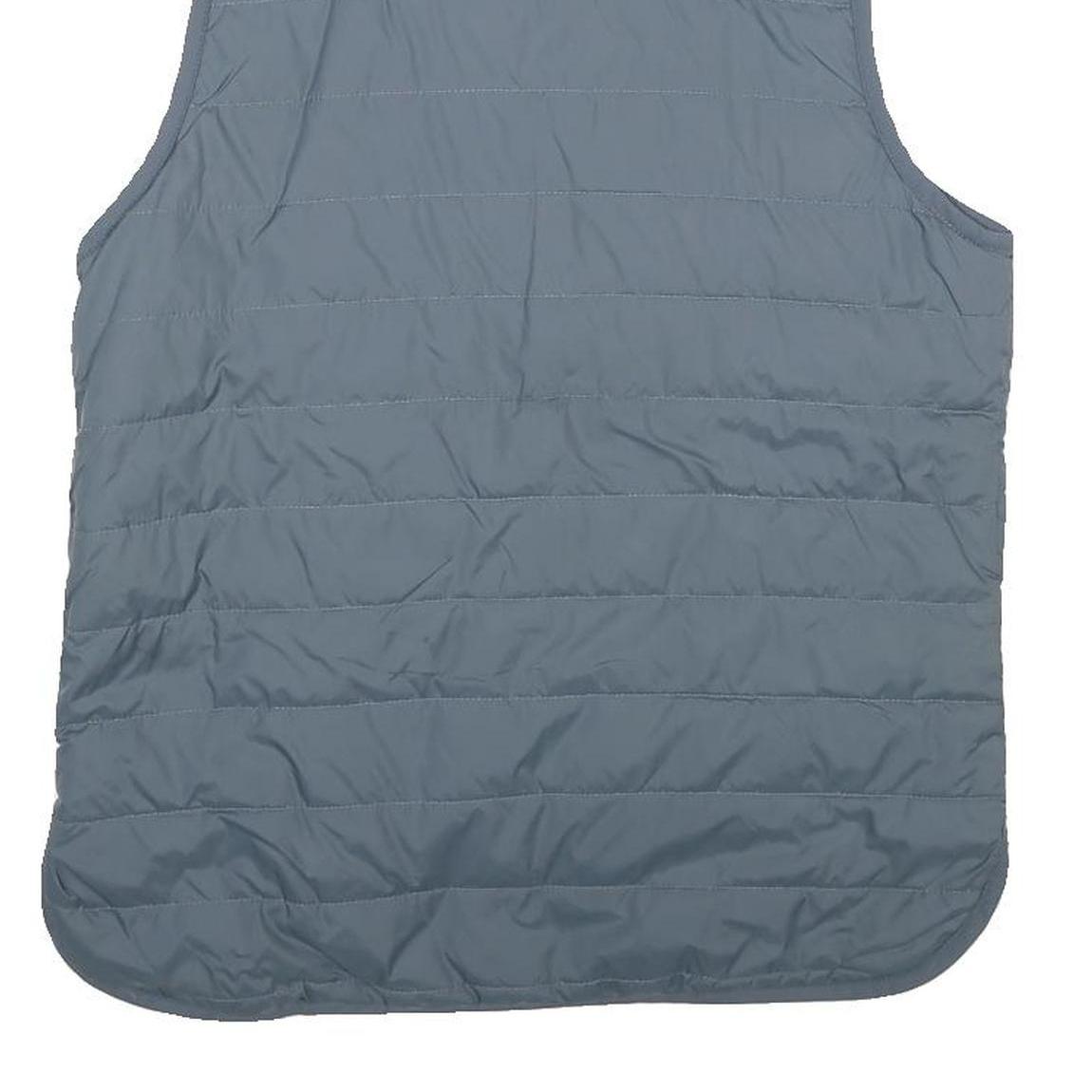 CARHARTT Womens Grey & Black Reversible Quilted Gilet Jacket M Polyester Zip