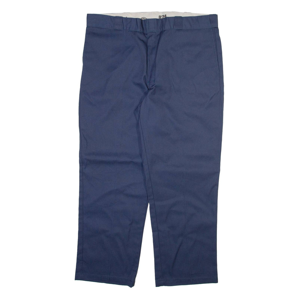 DICKIES 874 Workwear Mens Trousers Blue Regular Straight W40 L29
