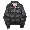 PUMA Womens Black Jacket UK 8 Polyester Blend Classic Zip Puffer Sportswear