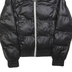 PUMA Womens Black Jacket UK 8 Polyester Blend Classic Zip Puffer Sportswear