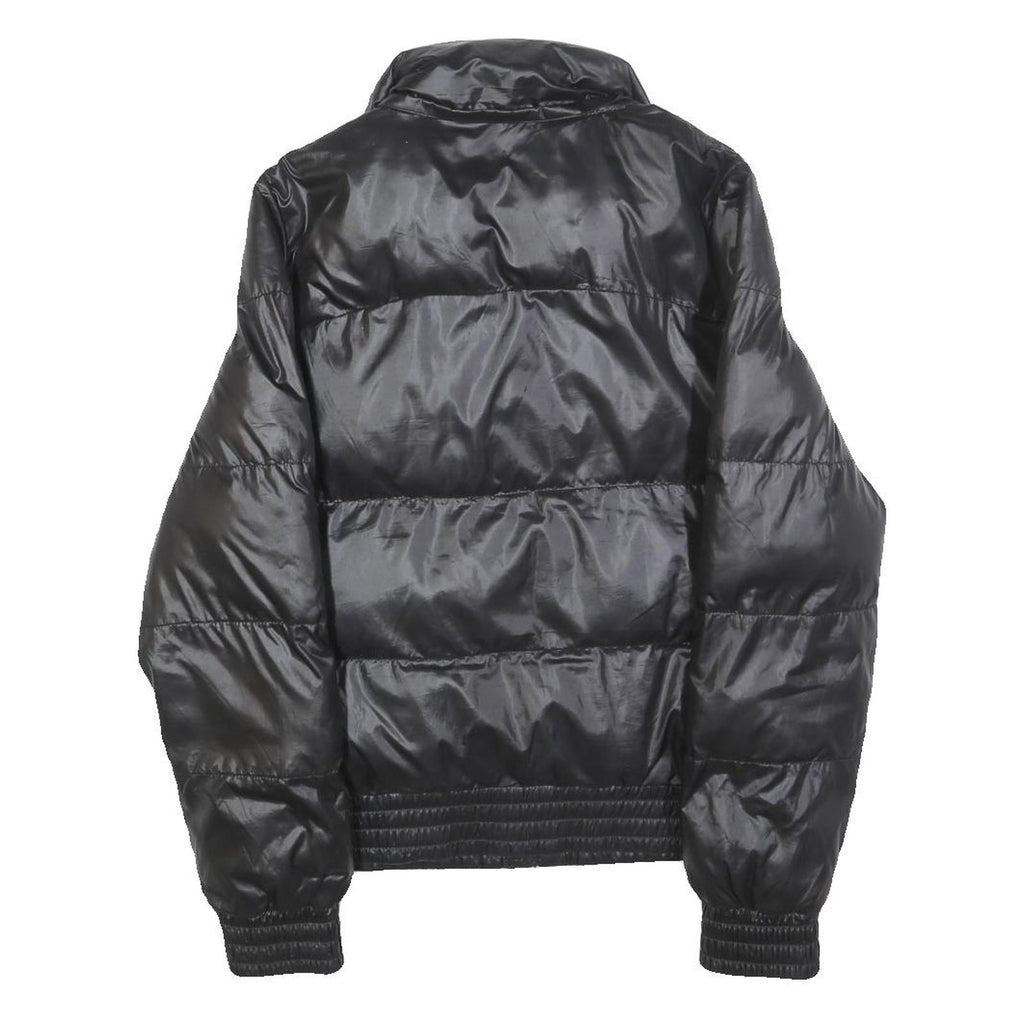 PUMA Womens Black Jacket UK 8 Polyester Blend Classic Zip Puffer Sportswear