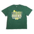 J. AMERICA Mens Green Oregon Ducks Graphic T-Shirt 2XL Short Sleeve Crew Neck