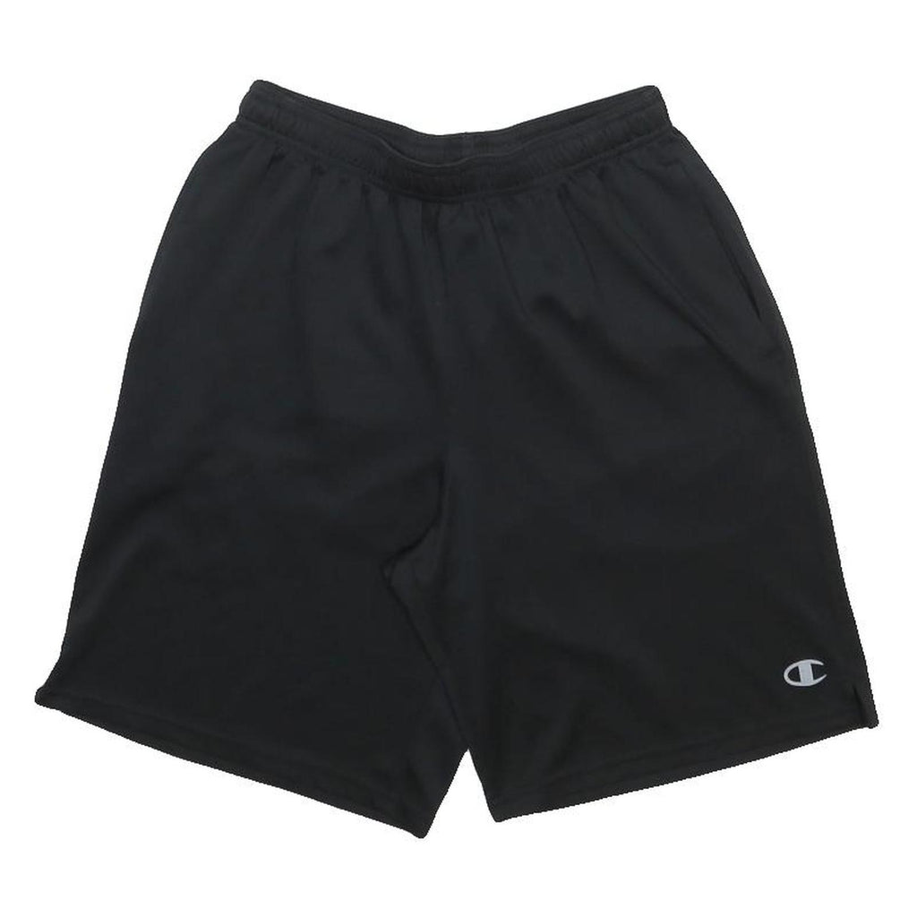 CHAMPION Mens Black Sports Casual Shorts M W26 Polyester Elastic Waist