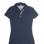 HILFIGER DENIM Womens Navy Blue Polo Cotton Dress Short Sleeve Mini S