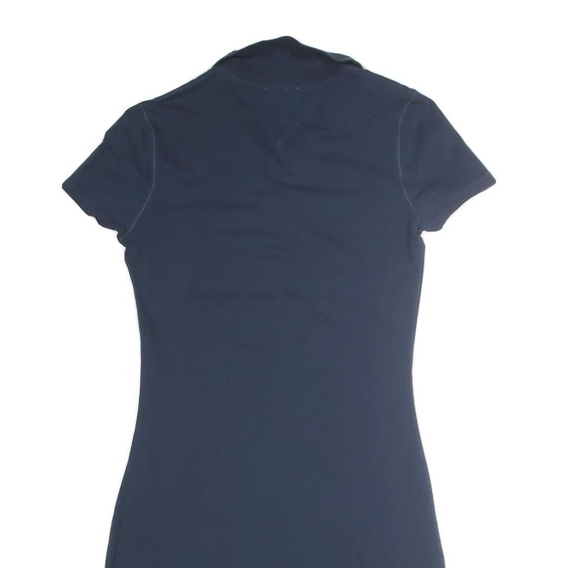 HILFIGER DENIM Womens Navy Blue Polo Cotton Dress Short Sleeve Mini S