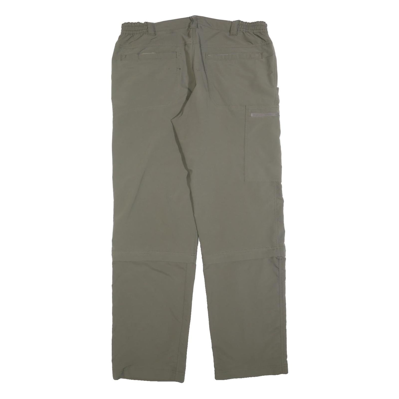 SHERPA Mens Cotton Blend Beige Regular Fit Straight Trousers W34 L32 Outdoor
