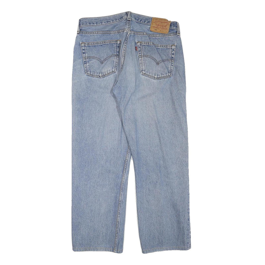 LEVI'S 501 Mens Regular Fit Straight Denim Light W32 L27 Classic Button Fly