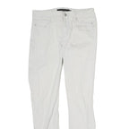 CALVIN KLEIN JEANS Womens Cotton Blend White Slim Skinny Trousers W28 L27
