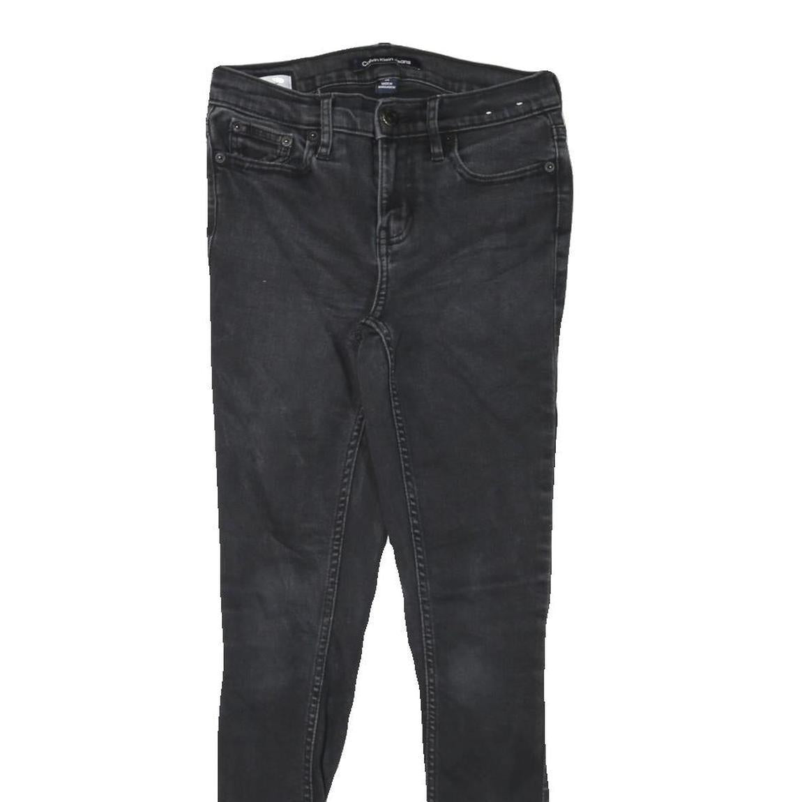 CALVIN KLEIN JEANS Womens Black Slim Skinny Denim Medium W25 L27 Stretch