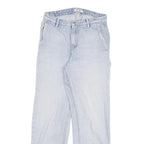 CARHARTT Womens Regular Fit Straight Leg Denim Light W26 L27 Cotton Blend Zip