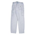 CARHARTT Womens Regular Fit Straight Leg Denim Light W26 L27 Cotton Blend Zip