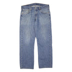 LEVI'S 501 Mens Jeans Blue Regular Straight Denim Medium W33 L28 Classic Button