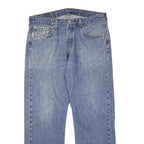 LEVI'S 501 Mens Jeans Blue Regular Straight Denim Medium W33 L28 Classic Button