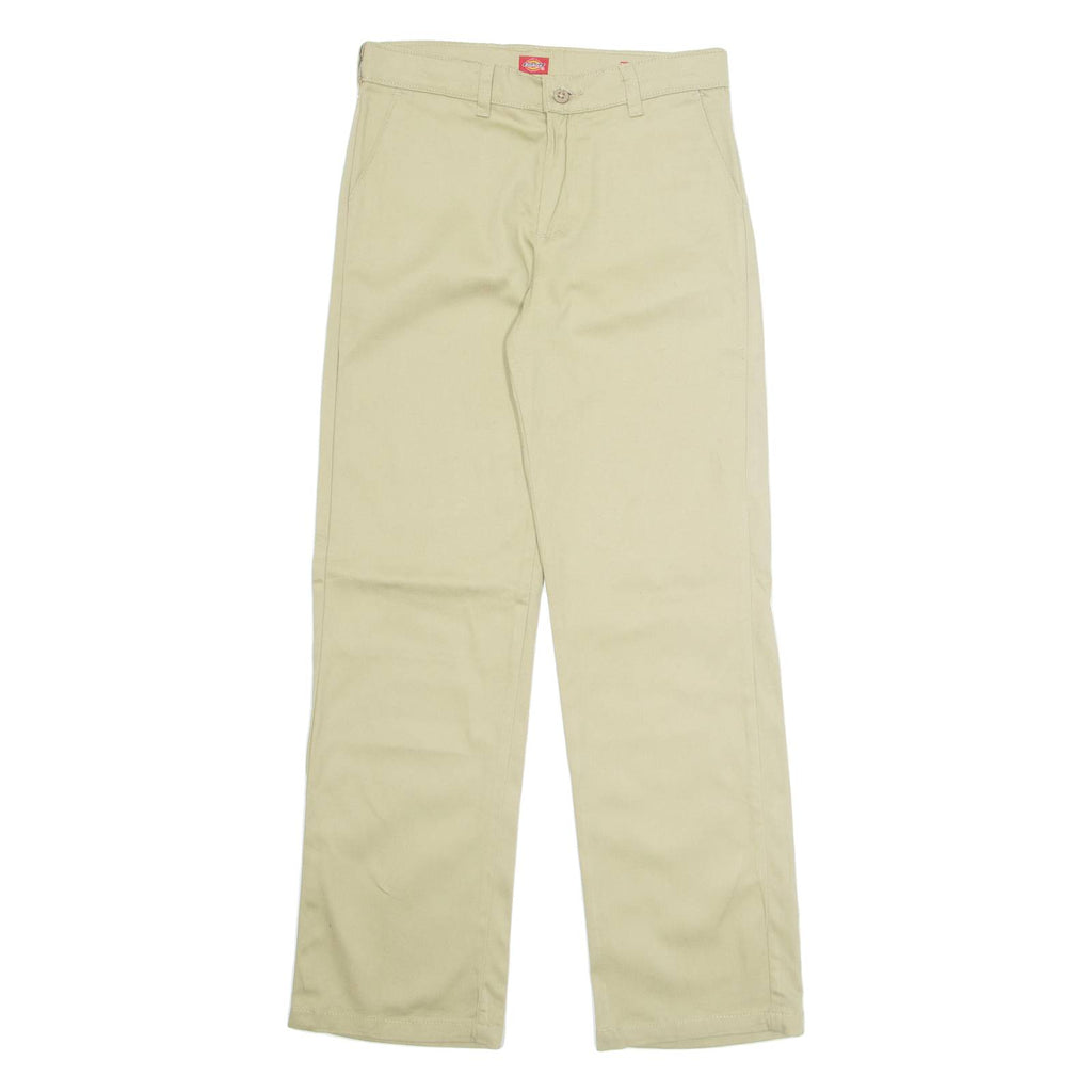 DICKIES Chino Womens Trousers Beige Regular Straight W28 L29