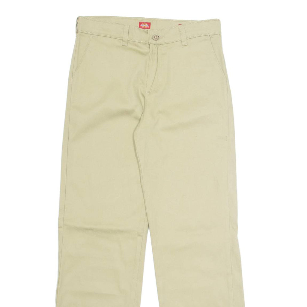 DICKIES Chino Womens Trousers Beige Regular Straight W28 L29