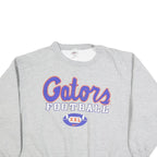 NIKE Mens Grey Gators Football Crew Neck XL Sweatshirt Cotton Blend Pullover