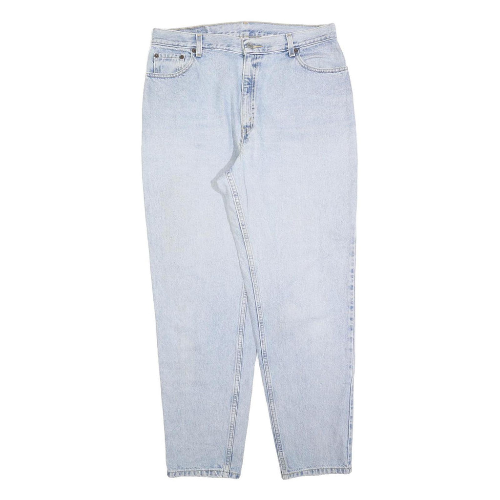 LEVI'S Womens 550 Tapered Relaxed Fit Blue Denim Cotton Blend W34 L32 Classic