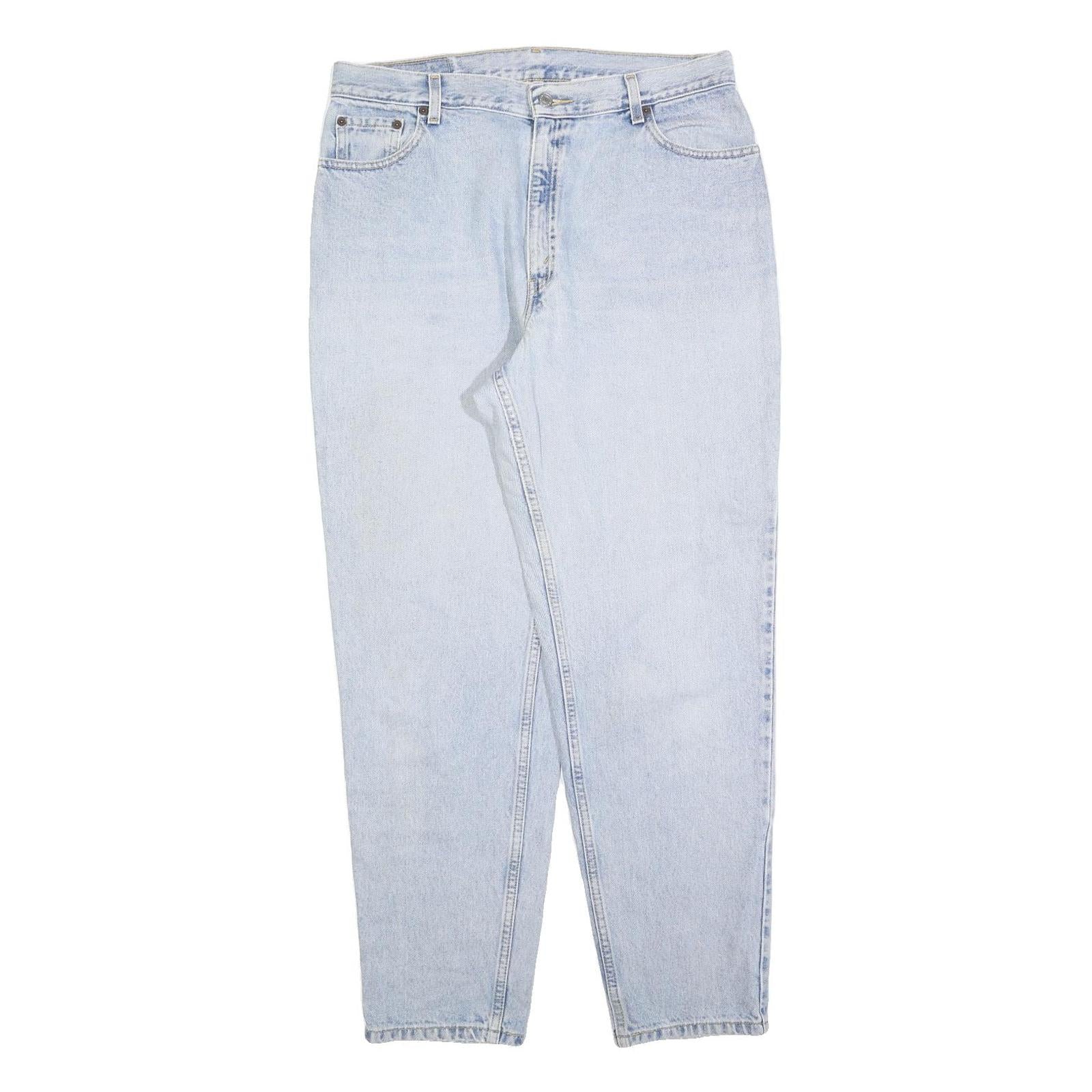 LEVI'S Womens 550 Tapered Relaxed Fit Blue Denim Cotton Blend W34 L32 Classic