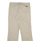 DICKIES Mens Cotton Blend Beige Regular Fit Straight Leg Trousers W30 L29 Casual