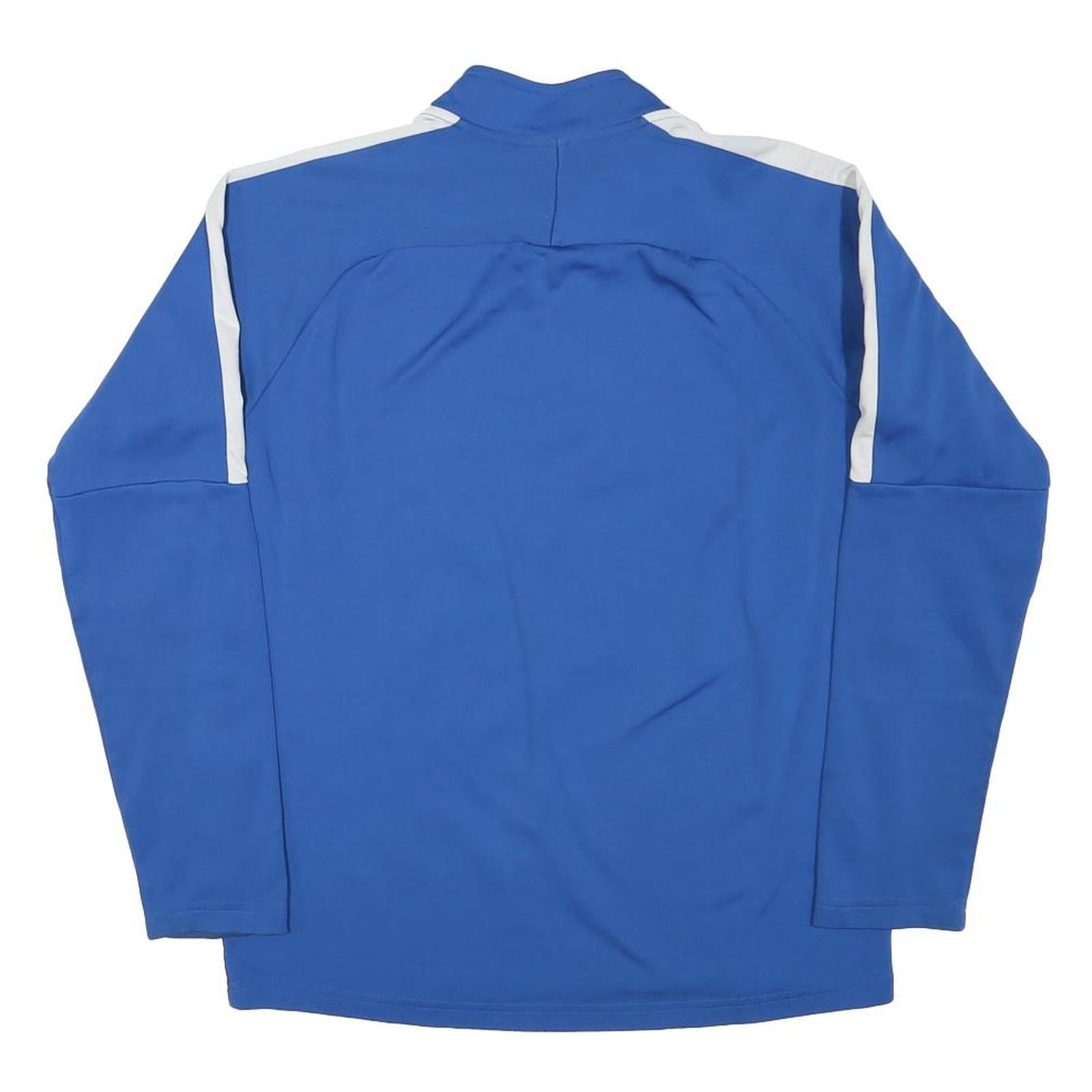 NIKE Mens Blue 1/4 Zip S Sweatshirt Polyester Blend Athletic Sportswear