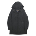WOOLRICH Womens Black Jacket M Cotton Blend Hooded Zip Up Casual Outerwear
