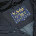 WOOLRICH Womens Black Jacket M Cotton Blend Hooded Zip Up Casual Outerwear