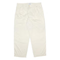BENETTON Mens Cotton White Relaxed Tapered Trousers W36 L28 Casual Wear