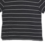 NAUTICA Mens Black & White Striped Short Sleeve Polo Shirt 2XL Cotton Blend