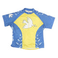 CANNONDALE Womens Blue & Yellow Peace Graphic Modern T-Shirt M Short Sleeve Half