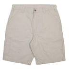 CARHARTT Mens Shorts Beige Casual Cotton L W36 Workwear Utility Durable