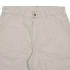 CARHARTT Mens Shorts Beige Casual Cotton L W36 Workwear Utility Durable