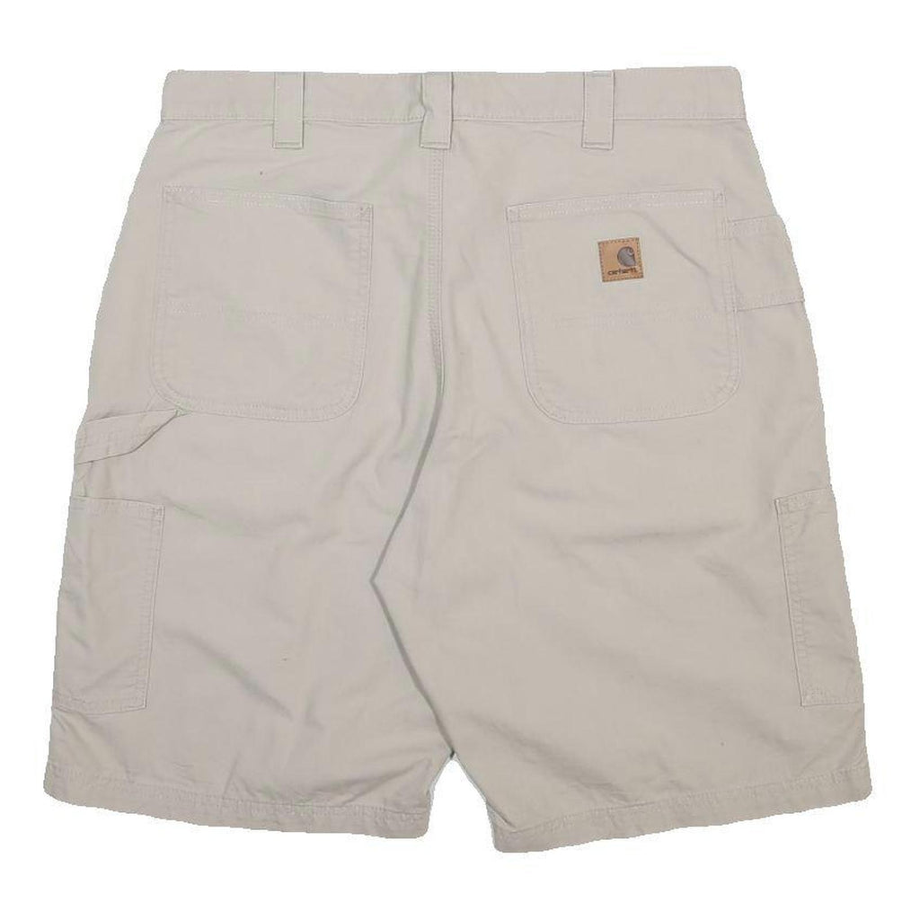 CARHARTT Mens Shorts Beige Casual Cotton L W36 Workwear Utility Durable