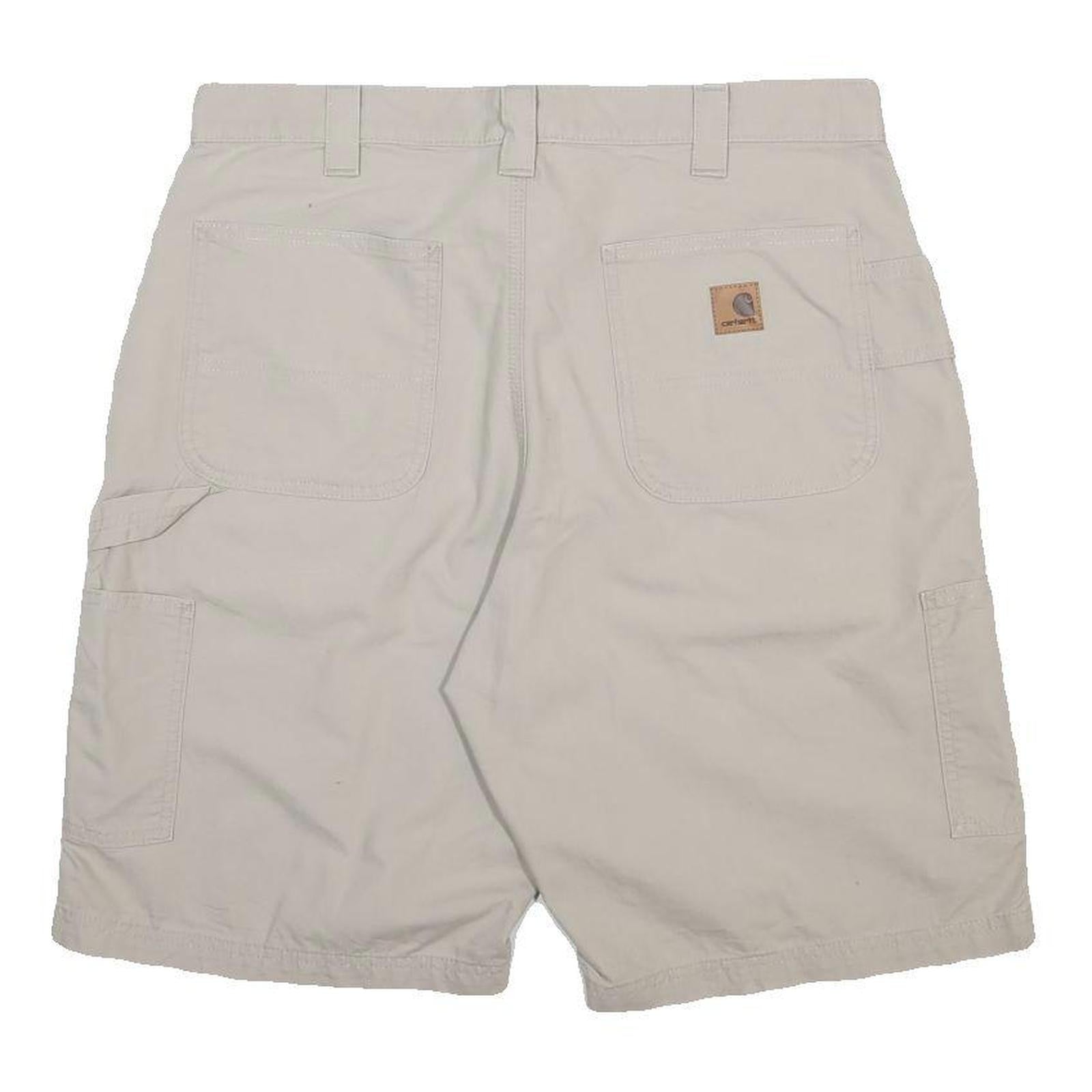 CARHARTT Mens Shorts Beige Casual Cotton L W36 Workwear Utility Durable