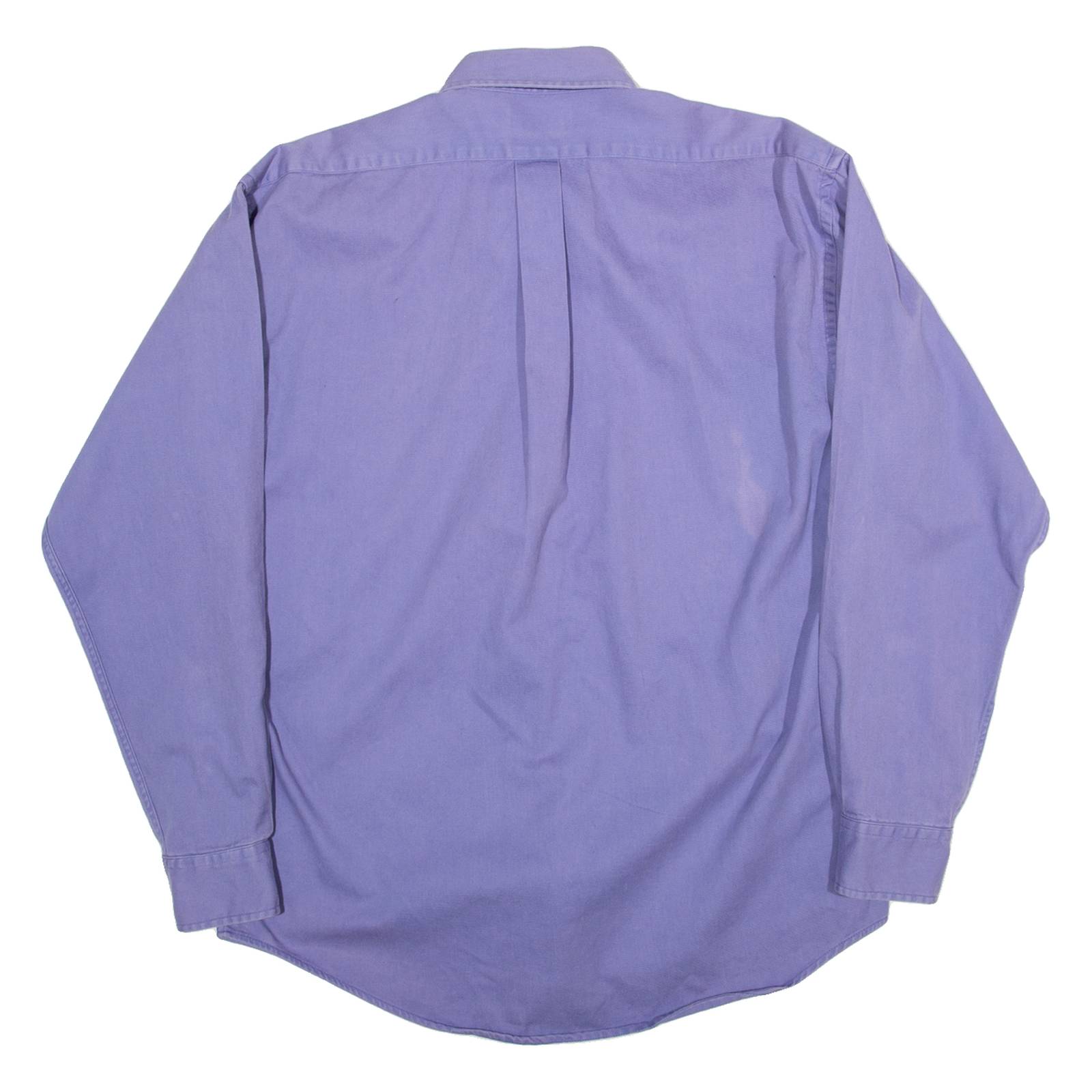 YVES SAINT LAURENT Mens Plain Shirt Purple Long Sleeve M