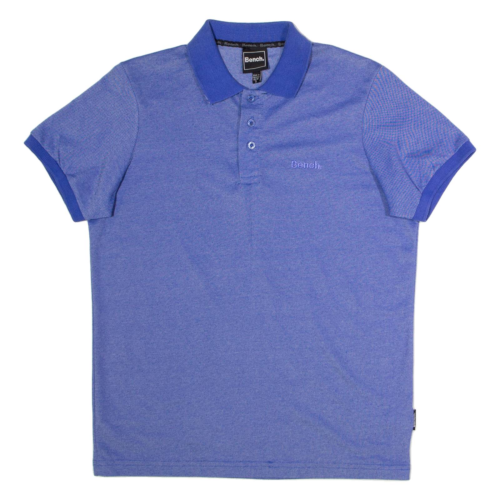BENCH Mens Polo Shirt Blue S