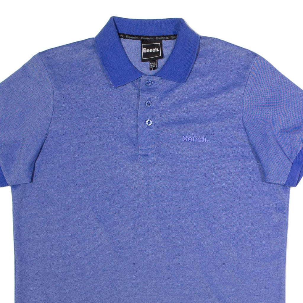 BENCH Mens Polo Shirt Blue S