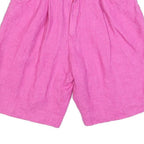 Pink Womens Shorts XS W25 Casual Plain with Pockets