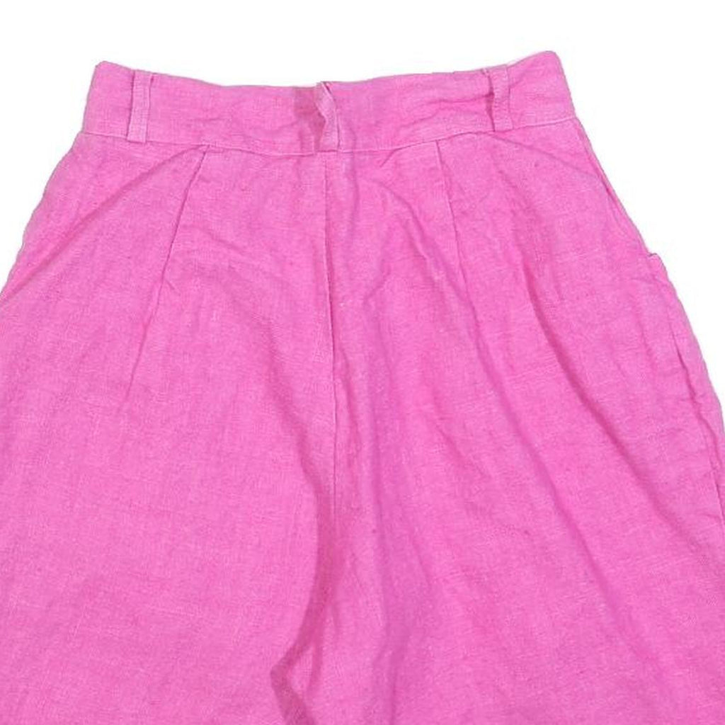 Pink Womens Shorts XS W25 Casual Plain with Pockets