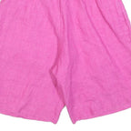 Pink Womens Shorts XS W25 Casual Plain with Pockets