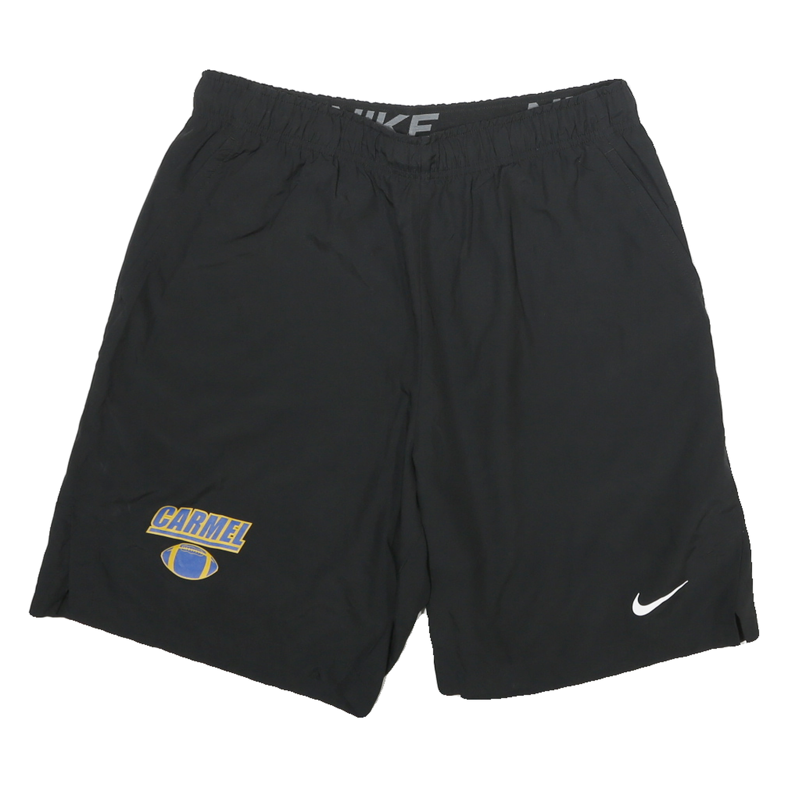 NIKE Mens Black Sports Casual Shorts L W30 Comfortable Polyester Athletic